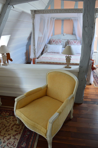 Bedroom 4, La Grange Des Marettes, Seine-Maritime
