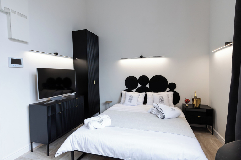 Bedroom 2, Srebrna Luxury Apartments, Łódź