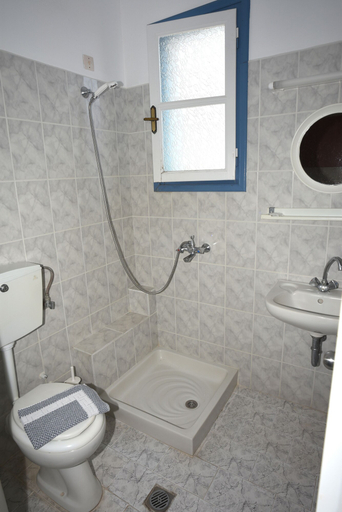Bathroom 4, Blue Sky Hotel, North Aegean