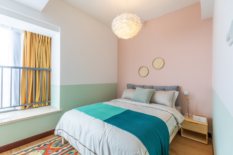 Bedroom 2, Locals Boutique Apartment Huafa Plaza 33, Zhuhai