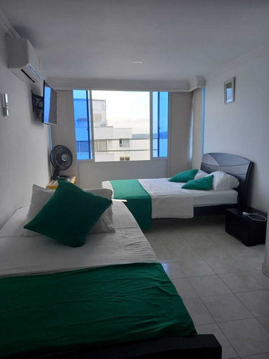 Bedroom 2, Apto VISTA AL MAR piso 16 PLAYA CERCA, Cartagena de Indias