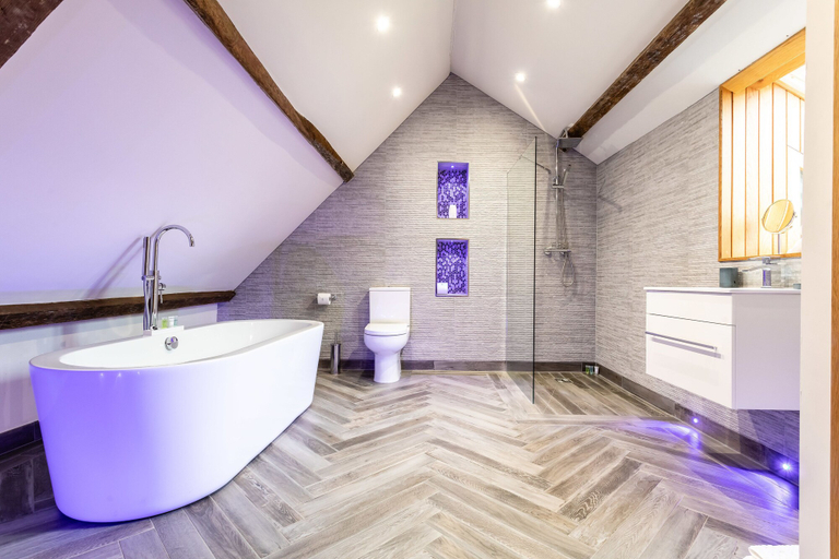 Bathroom 5, Lanelay Hall Hotel & Spa, Rhondda, Cynon, Taff