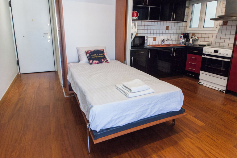 Bedroom 3, Stylish Sauna Retreat Apt in Gazi, Attica