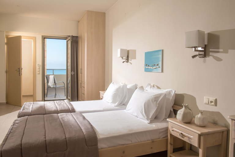 Bedroom 5, Malliotakis Beach Hotel by Checkin, Crete