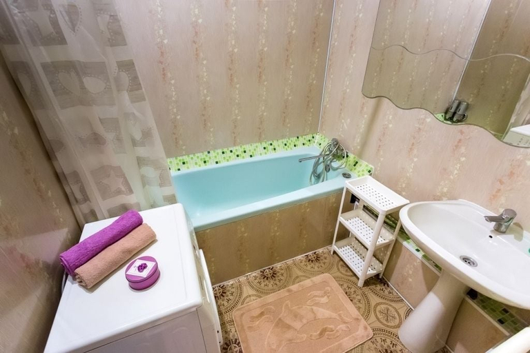 Bathroom 3, Apartment on Smolenskiy bulevard 3, Central