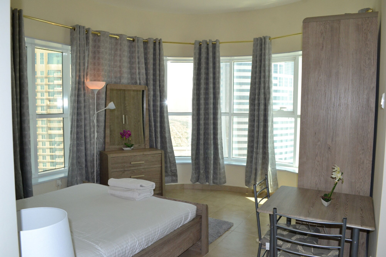 Living area 4, BRK - Modern studio with balcony IN JLT, Dubai