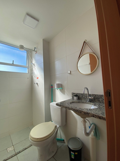 Bathroom, Apês Palmeira Dourada - Palmas and Aromatherapy Center, Palmas