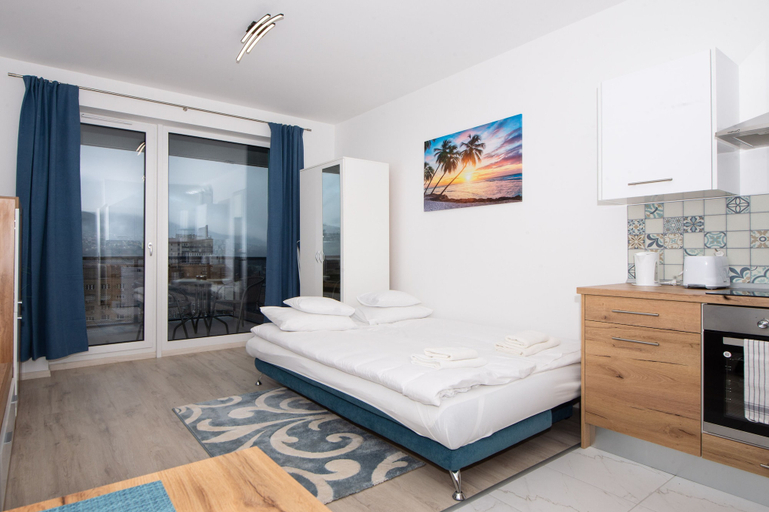 Bedroom 2, WaterFront City Apartments by FirstHost, Budapesti