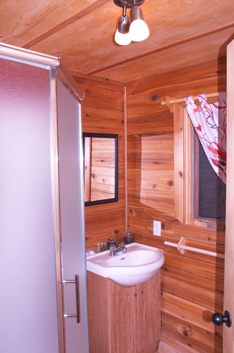 Bathroom, Les Chalets du Trappeur avec Spa et Sauna, Les Pays-d'en-Haut