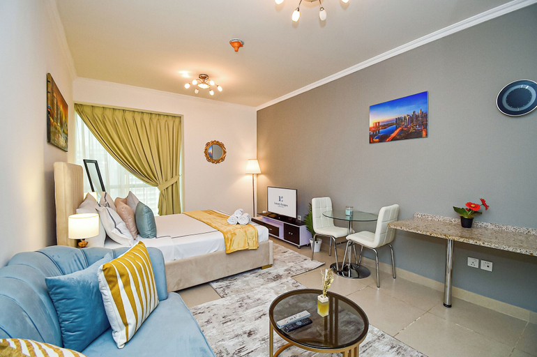 Living area 5, Cozy Studio - Goldcrest Executives JLT - NLN, Dubai