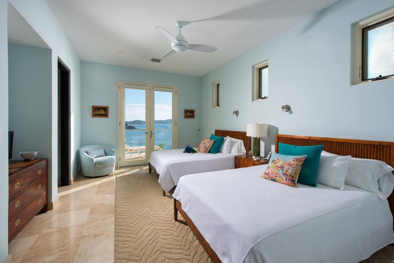 Bedroom 3, Exquisite Hilltop Villa with Luxurious Modern Design, Sweeping Ocean Views & Sparkling Infinity Pool, Santa Cruz