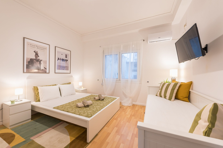 Bedroom 2, Apartment at Megaro Mousikis metro station 1bed 2 pers, Attica