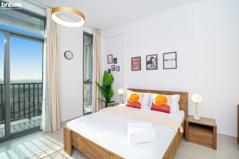 Bedroom 3, bnbme | Midtown By Deyaar Afnan District | STUDIO, Ajman