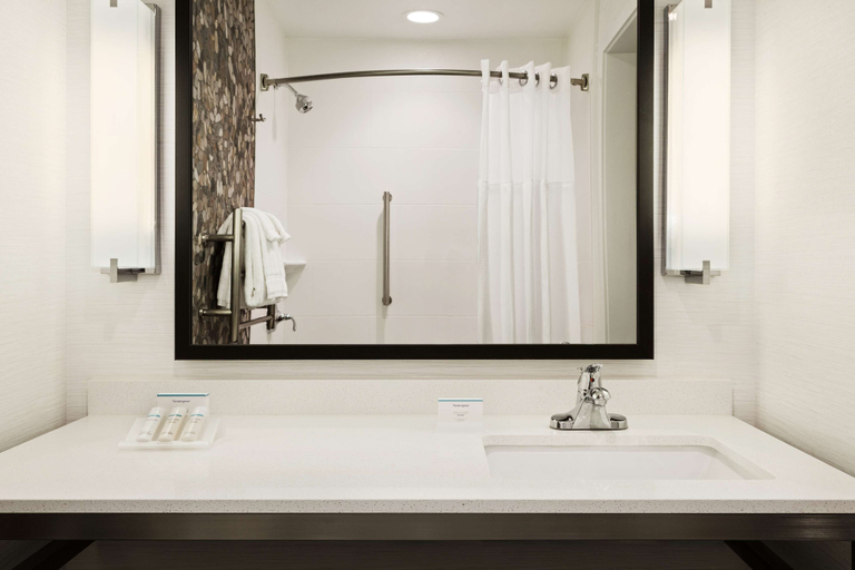 Bathroom 4, Hilton Garden Inn Charlotte SouthPark, Mecklenburg