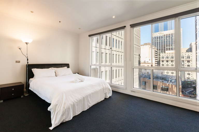 Bedroom 3, CLAUDE, 2BDR Melbourne Apartment, Melbourne