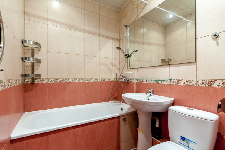 Bathroom 4, Apartment Nice Aviamotornaya, Central
