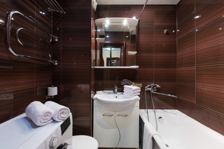 Bathroom, Lux Apartments Uralskaya, Eastern