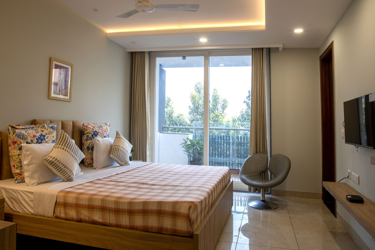 Bedroom 2, Perch Service Apartment-MG Road, Gurgaon