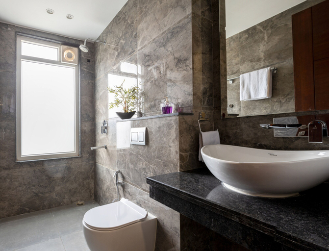 Bathroom 3, Perch Service Apartment-MG Road, Gurgaon