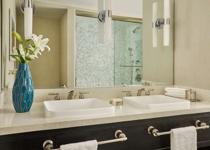 Bathroom 5, Fairmont Miramar Hotel, Los Angeles