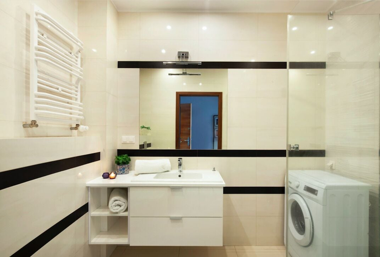 Bathroom, Elite Apartments Waterlane SPA, Gdańsk City