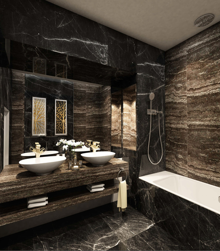 Bathroom 5, Khalidia Palace Hotel Dubai, Dubai