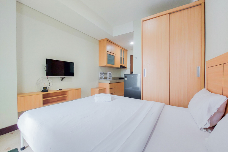 Bedroom 2, Warm and Simply Look Studio Apartment at B Residence By Travelio, South Tangerang