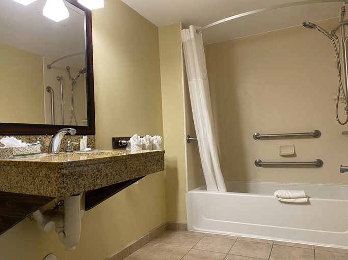 Bathroom 4, Quality Inn Flamingo, Atlantic