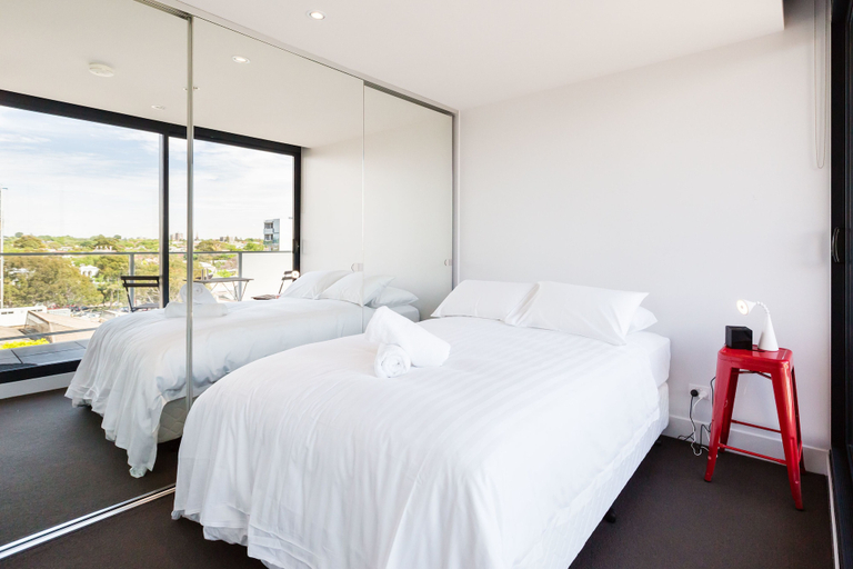 Bedroom 2, ERICA, 2BDR South Yarra Apartment, Melbourne