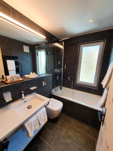 Bathroom 4, Hotel Waldhaus am See, Maloja