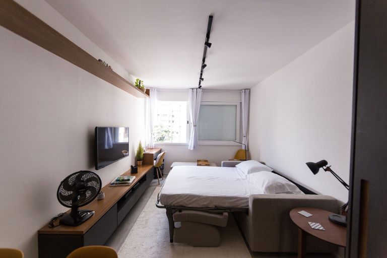 Bedroom 3, Studio Jardins, São Paulo