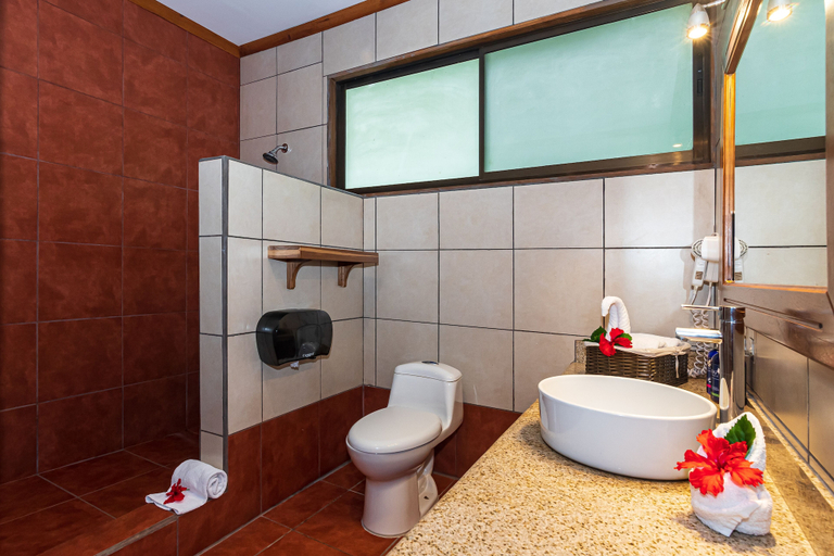 Bathroom 5, Hotel Hacienda Guachipelin, Liberia