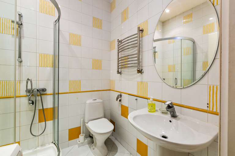 Bathroom, MaxRealty24 Nizhegorodskaya 3, Central