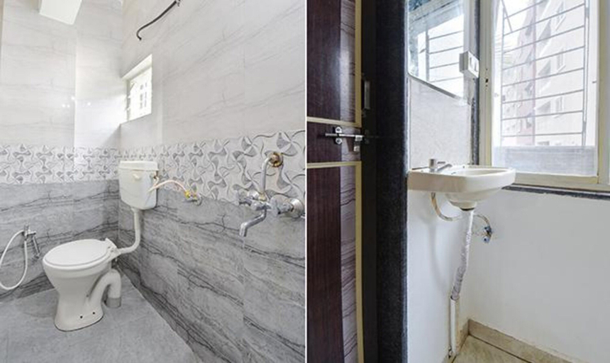 Bathroom, Fabexpress Shivsai Palace, Pune