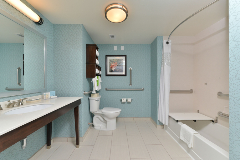Bathroom 4, Hampton Inn Corning/Painted Post, Steuben
