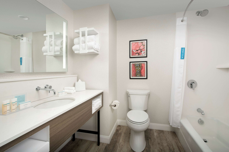 Bathroom 4, Hampton Inn Boston Logan Airport Chelsea, Suffolk