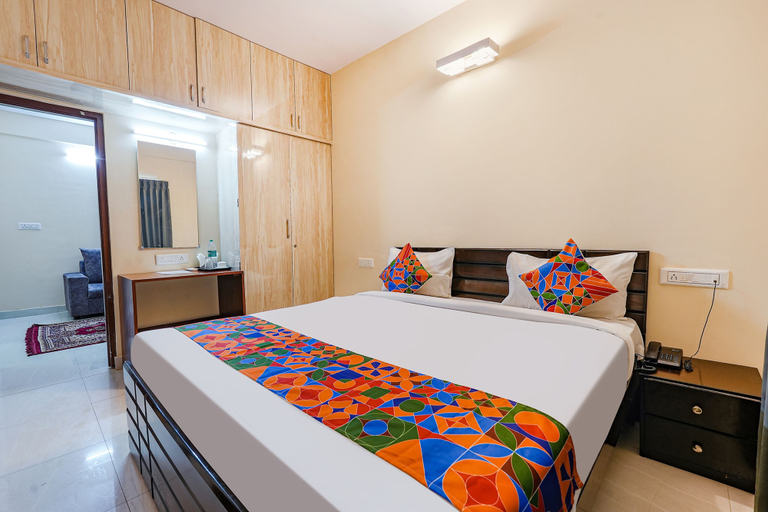 Bedroom 3, FabHotel Crystal Suites - Marathahalli, Bangalore