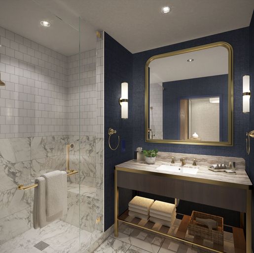 Bathroom 4, The Benson Hotel & Faculty Club, Adams