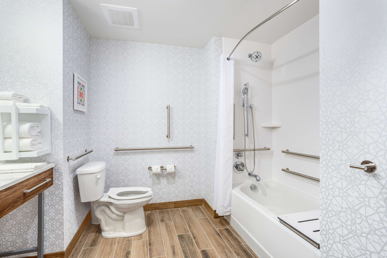 Bathroom 4, Hampton Inn by Hilton Bedford, Lawrence