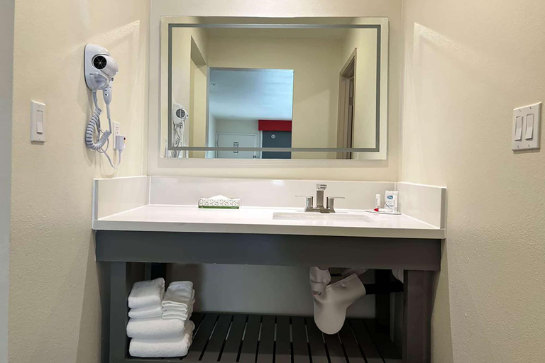 Bathroom 4, Ramada by Wyndham Anaheim Convention Center, Orange