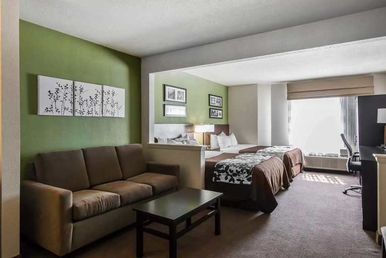 Bedroom 3, Sleep Inn Saint Charles North, Saint Charles