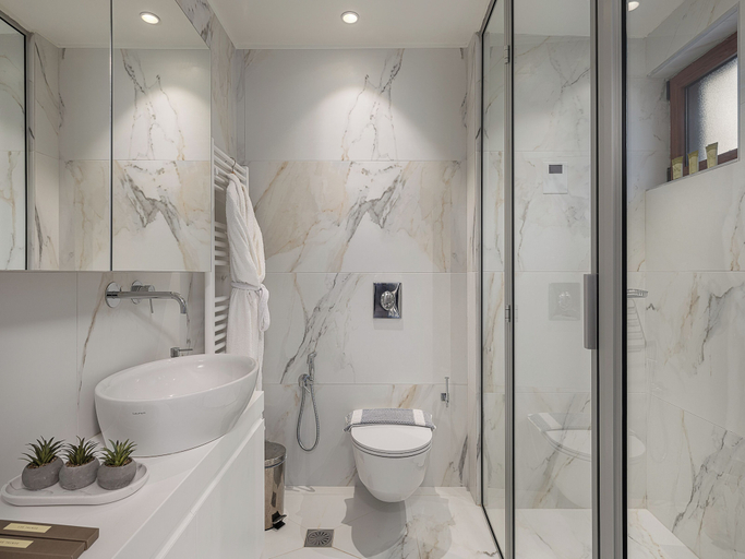 Bathroom 4, Elia Seaside Deluxe Apartment, Crete