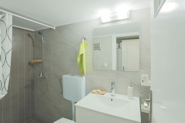 Bathroom, Splendid Views from a Cozy Cottage with a Garden Terrace, Attica