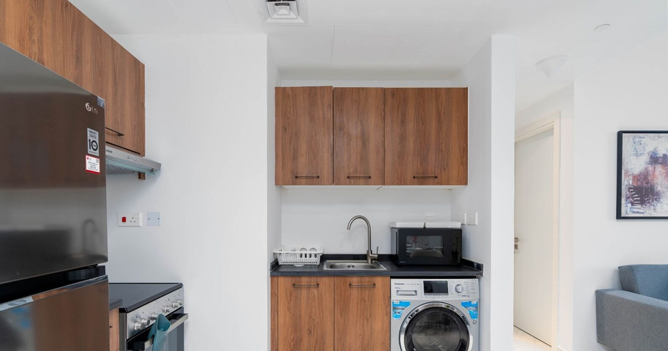 Private kitchen 2, Modern Studio in Oasis -607, Abu Dhabi City