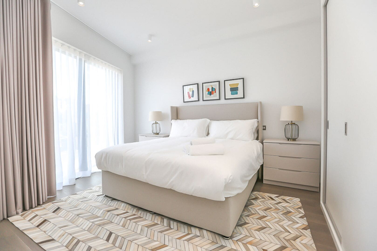 Bedroom 2, The Eight Apartments Shoreditch, London