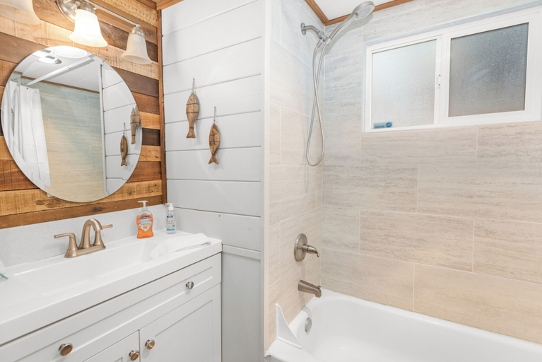 Bathroom, Dark Pine Retreat, San Bernardino