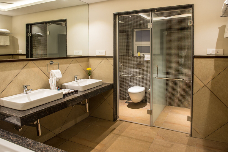 Bathroom 5, Hotel Calangute Towers, North Goa
