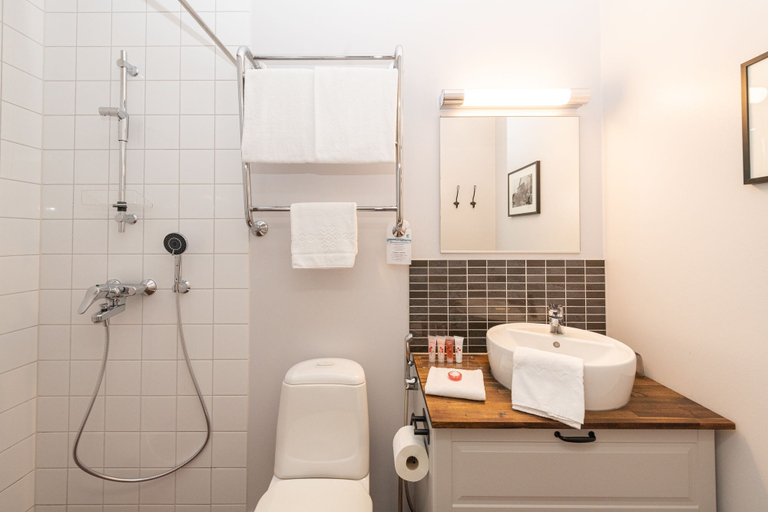 Bathroom 5, Hotelli Rakuuna, South Karelia