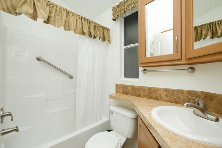 Bathroom 3, The Cottages at Golden Village Palms RV Resort, Riverside
