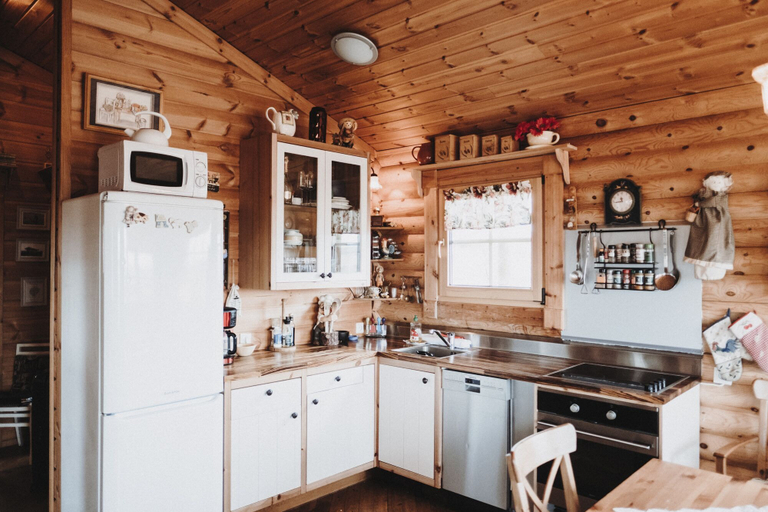 Private kitchen 3, Log Cabin at White River, Hraungerðishreppur